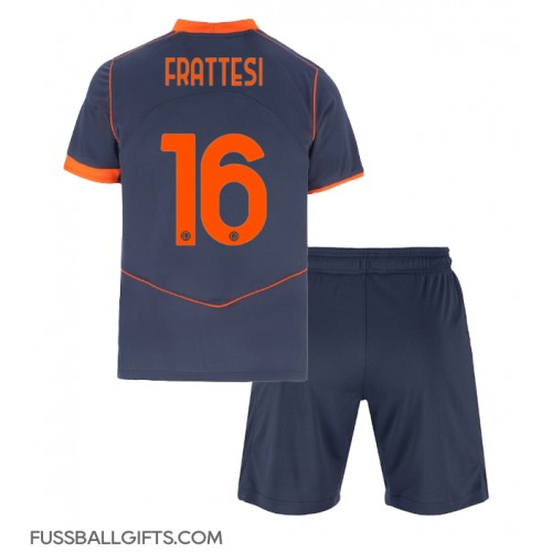 Inter Milan Davide Frattesi #16 Fußballbekleidung 3rd trikot Kinder 2025-26 Kurzarm (+ kurze hosen)
